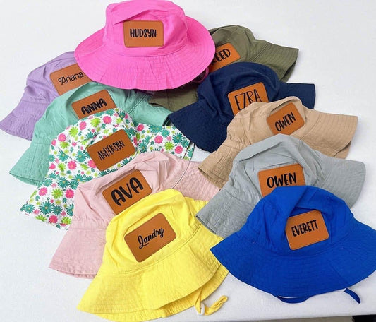 Name Patch Bucket Hats