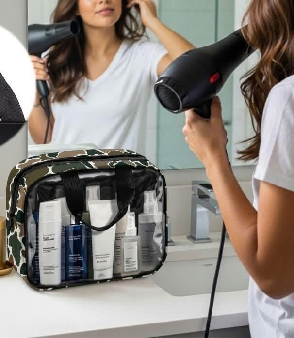 Glam On The Go: 3PC PVC Bag Set
