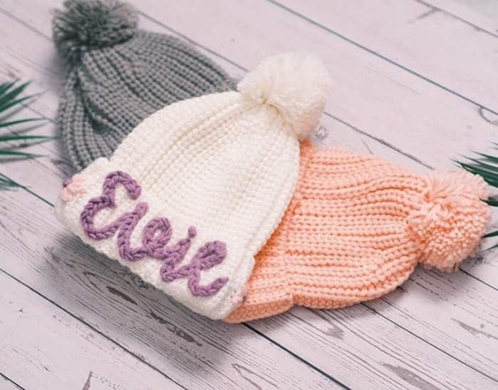 Hand Embroidered Beanie