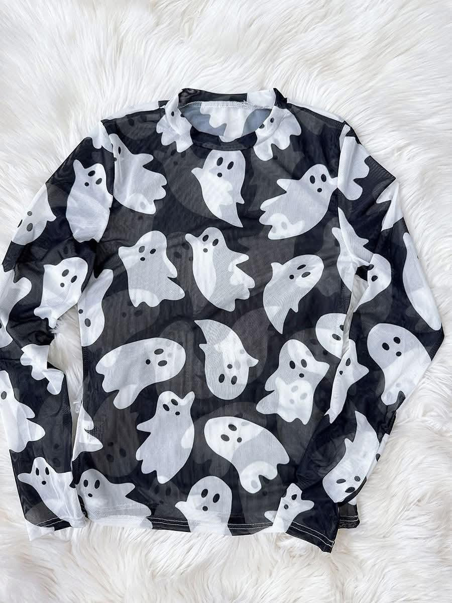 Women’s Halloween Mesh Top