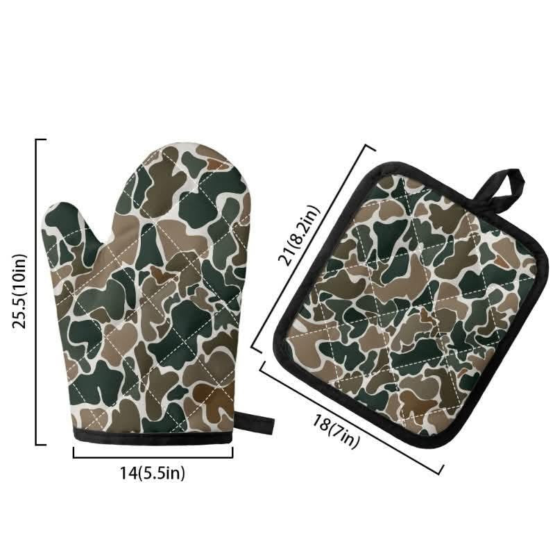 Oven Mitt + Potholder Set