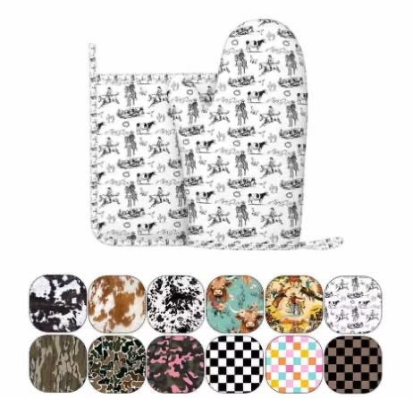 Oven Mitt + Potholder Set