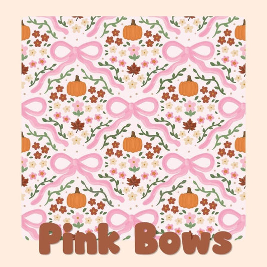 PINK BOWS | COZY LITTLE HARVEST