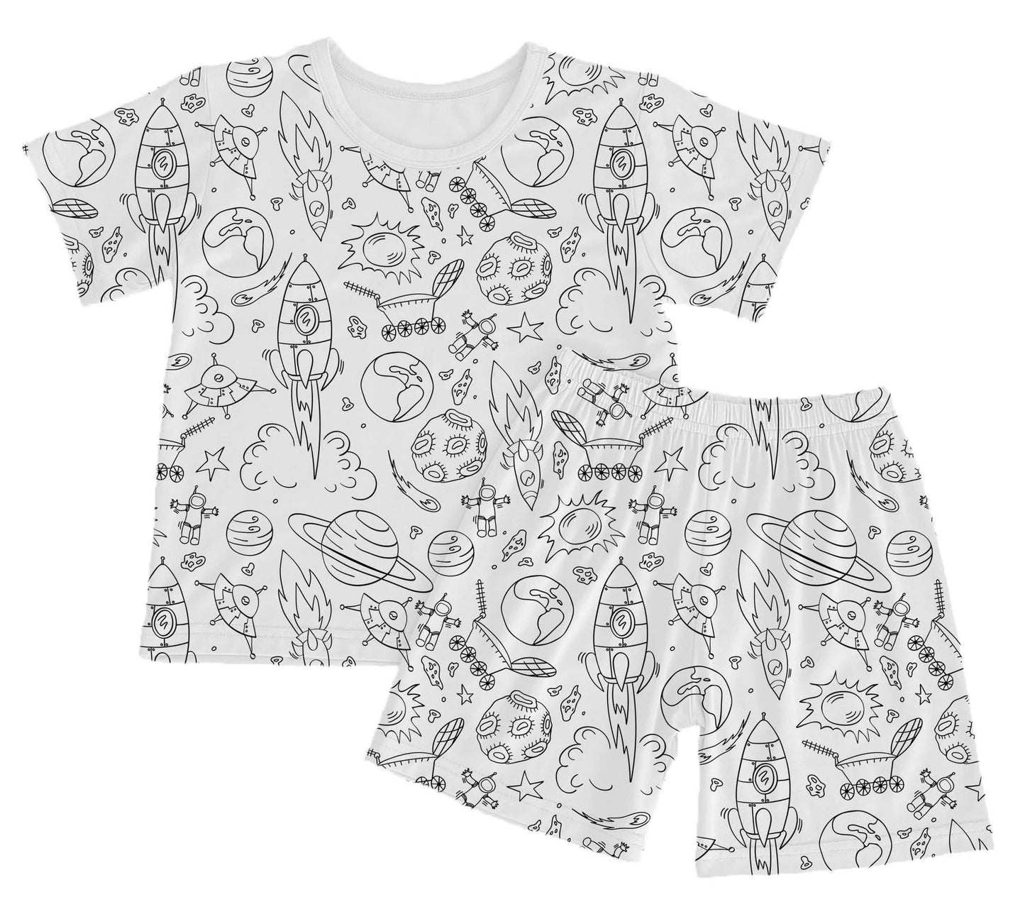 Kid DIY Hand-Painted Pajama Set