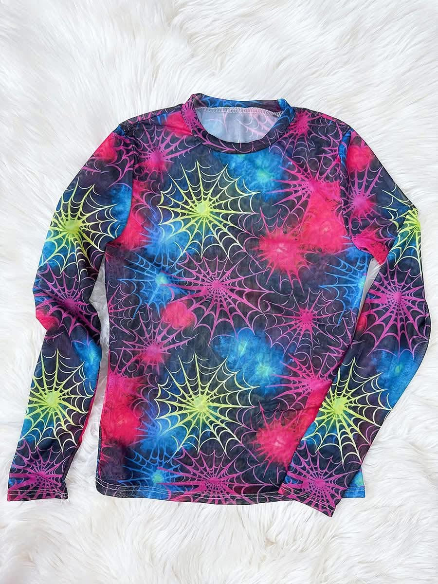 Women’s Halloween Mesh Top