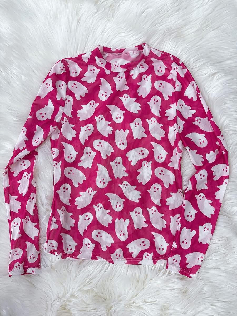 Women’s Halloween Mesh Top