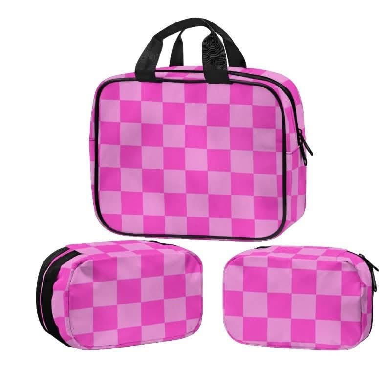 Glam On The Go: 3PC PVC Bag Set