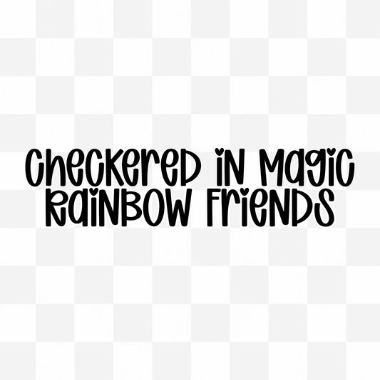 RAINBOW FRIENDS | CHECKERED IN MAGIC CUSTOM BAMBOO