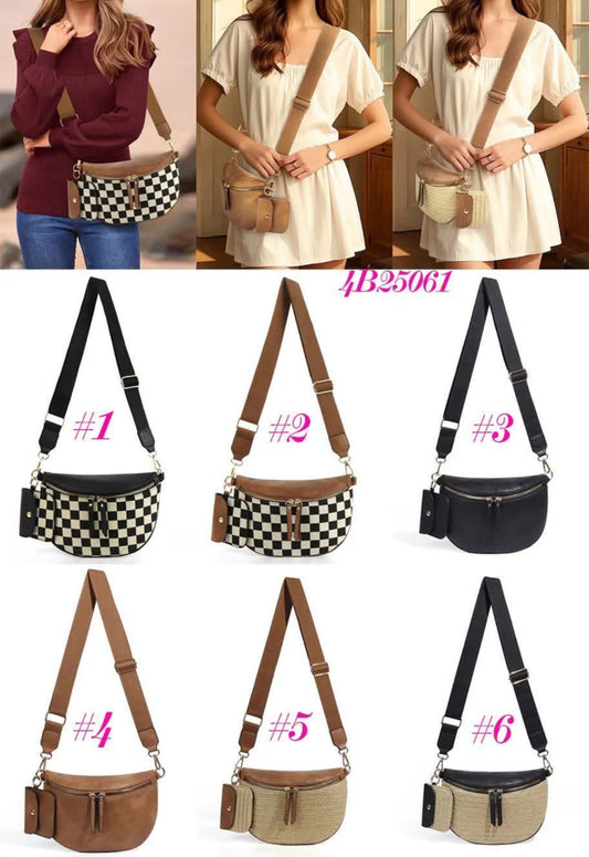 Women’s Crossbody Bag + Mini Purse Combo 4B25061