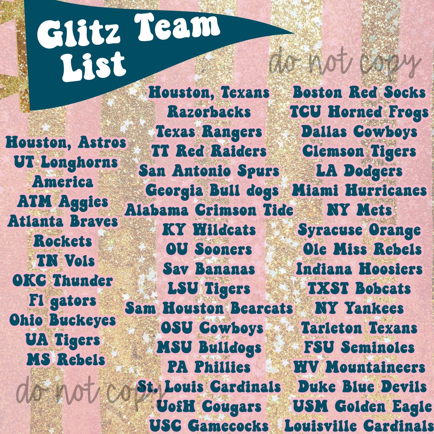 Glitz Team Tees