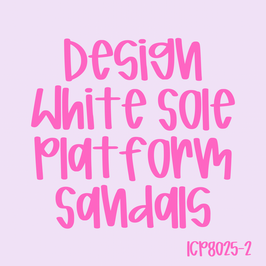 Design White Sole Platform Sandals 1CP8025-2