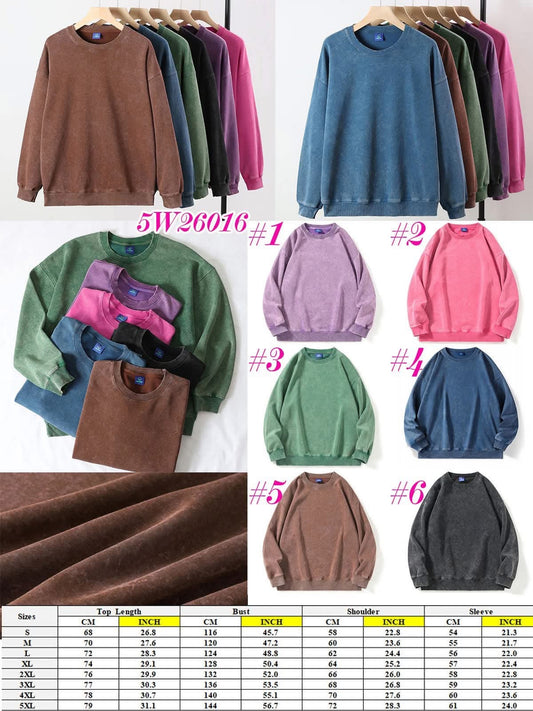 Heavy Cotton Acid-Washed Unisex Sweatshirt 5W26016