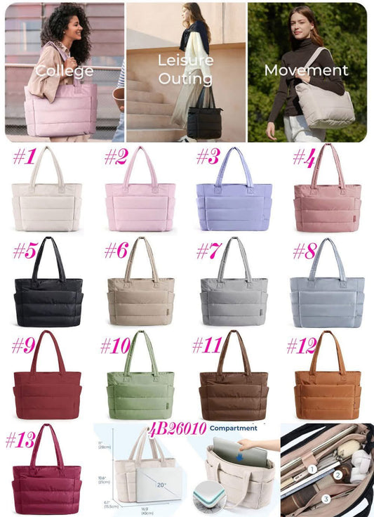 Daily Carry-All Puffer Tote