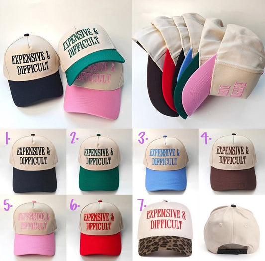 Expensive & Difficult Trucker Adult Hats