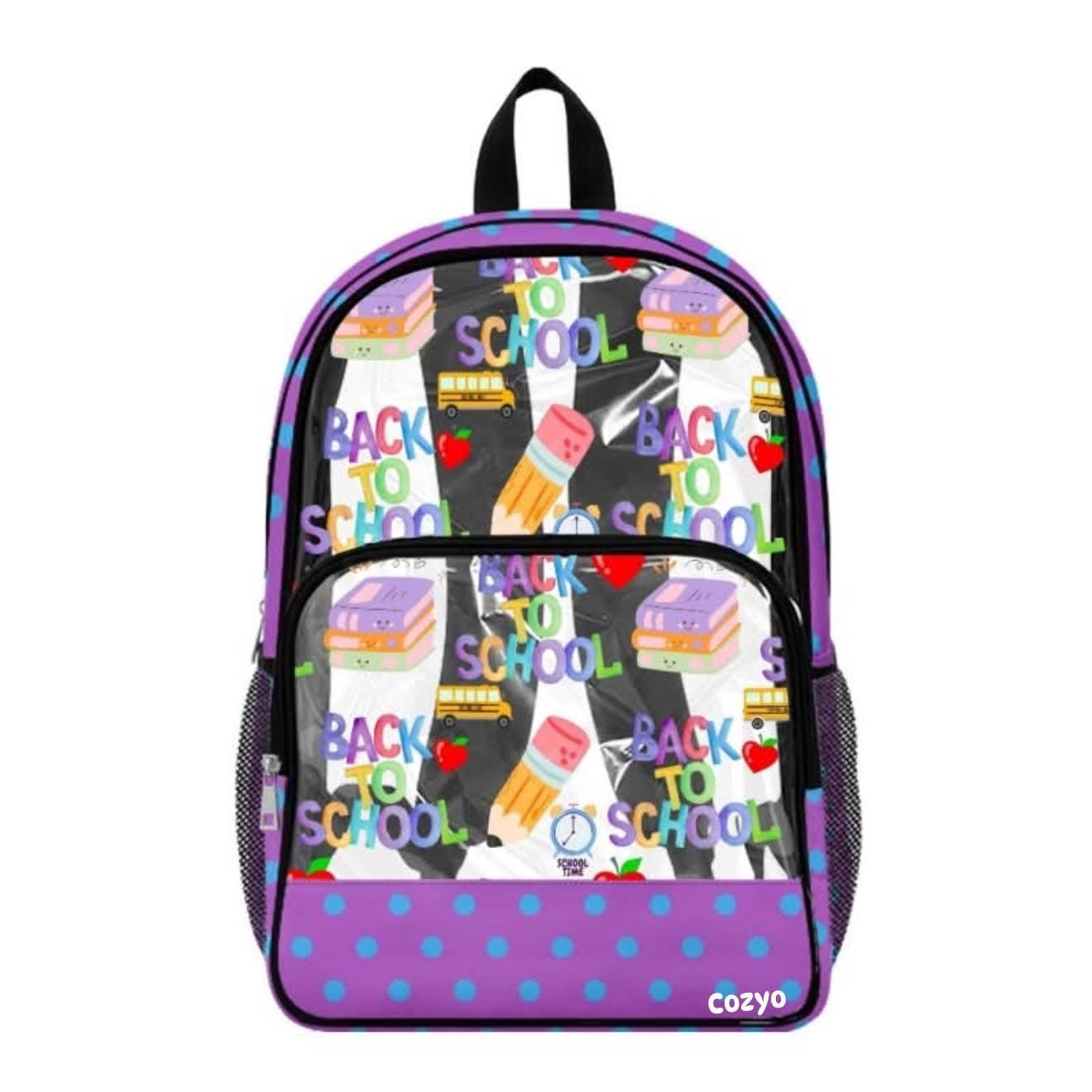 Custom Print PVC Clear Backpack