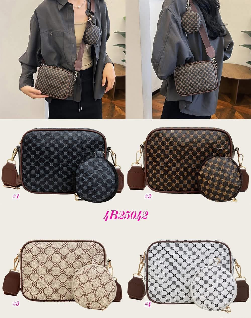 Zipper Messenger Bag 4B25042