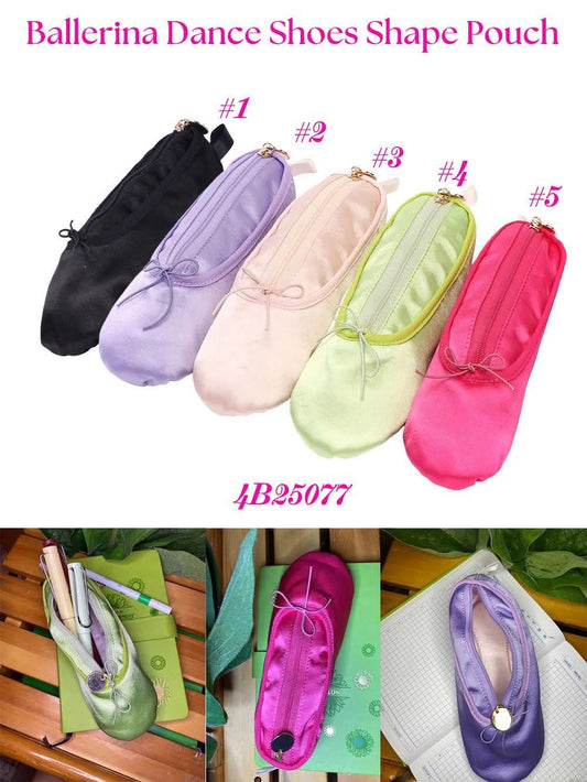 Ballerina Dance Shoes Shape Pouch