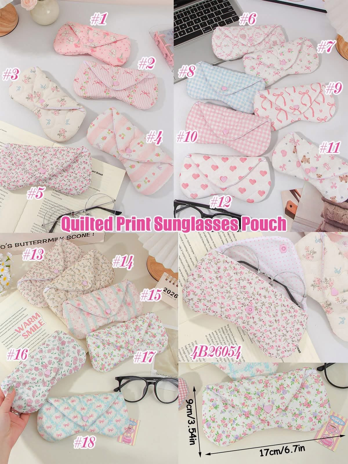 Quilt Sunglasses Holder