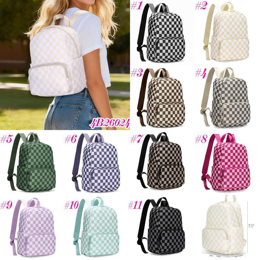 Checkered Backpack 4B26024