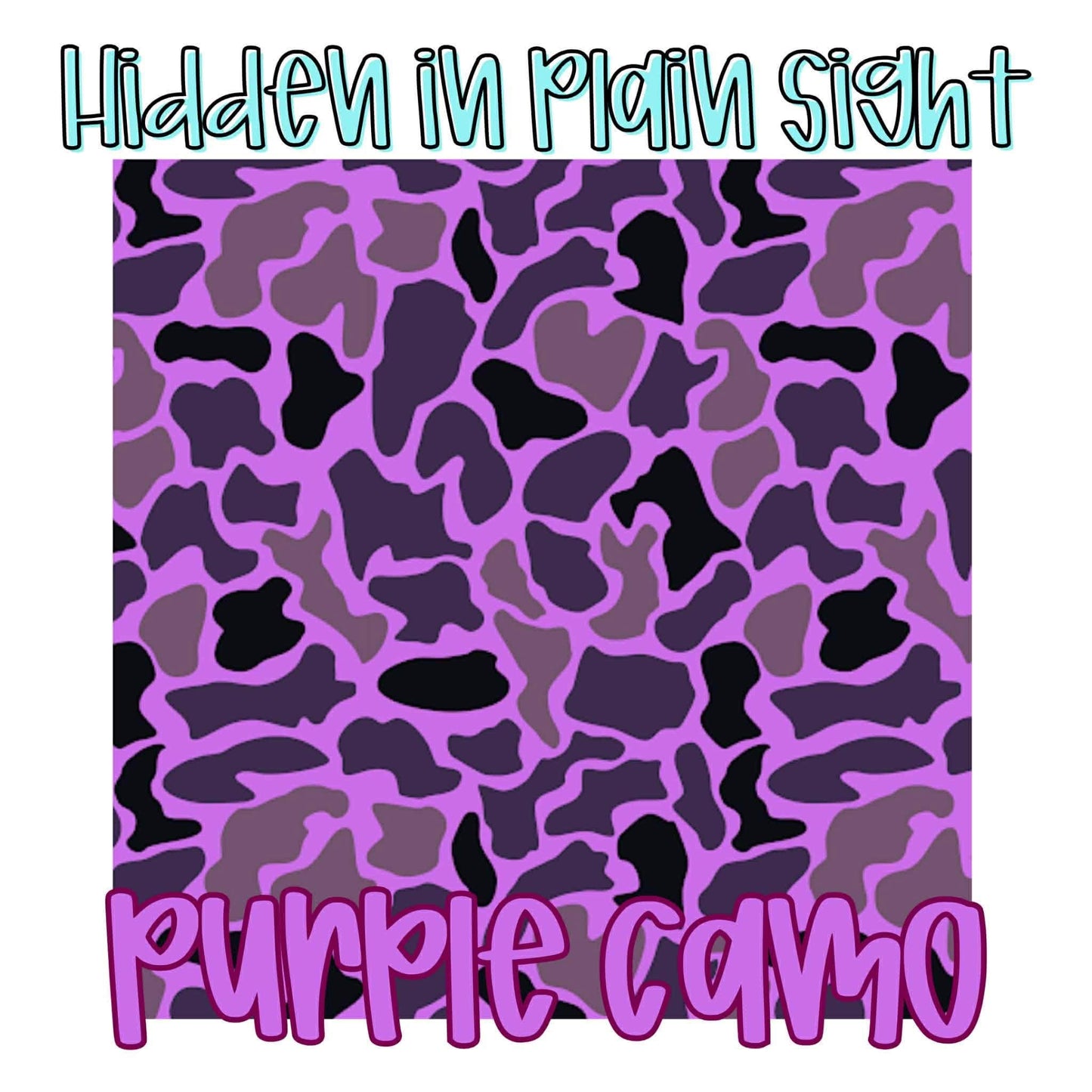 PURPLE CAMO | HIDDEN IN PLAIN SIGHT CUSTOM BAMBOO