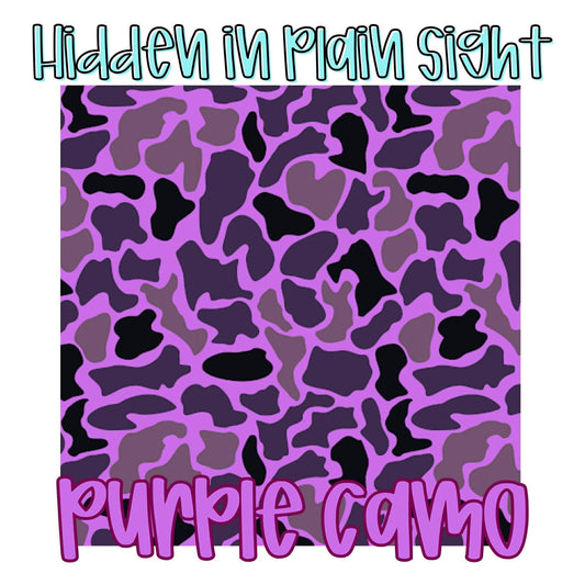 PURPLE CAMO | HIDDEN IN PLAIN SIGHT CUSTOM BAMBOO