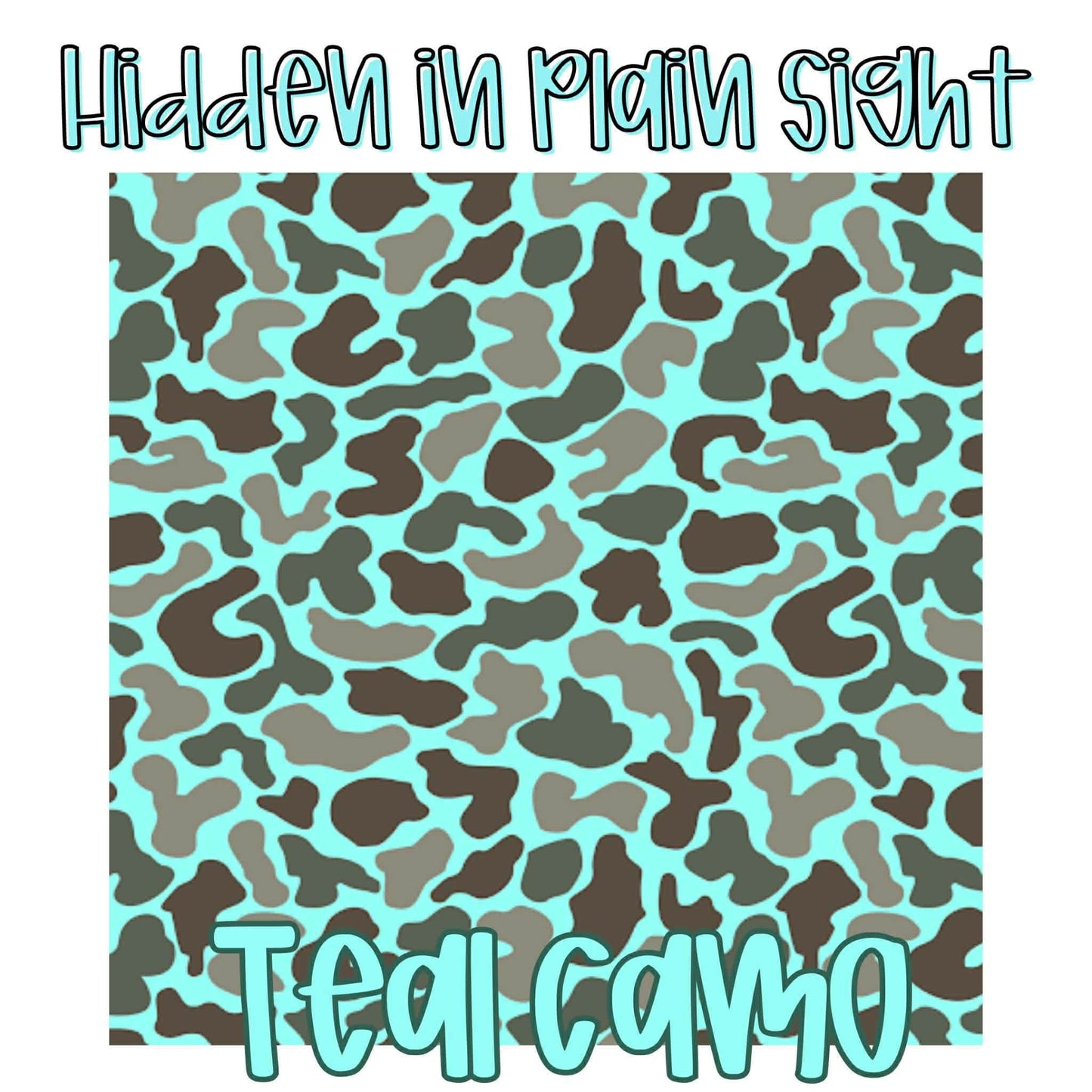 TEAL CAMO | HIDDEN IN PLAIN SIGHT CUSTOM BAMBOO