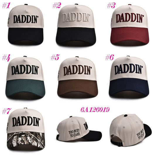 Daddin’ Too Busy To Care Trucker Adult Hat