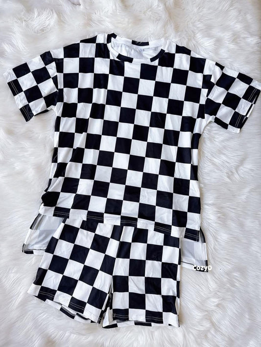 Custom Women’s Casual T-Shirt + Biker Shorts Set