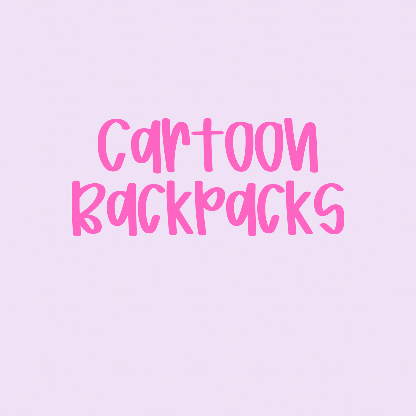 CARTOON BACKPACKS