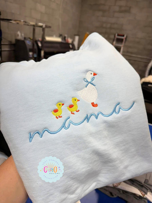 Mama & Her Babies Embroider