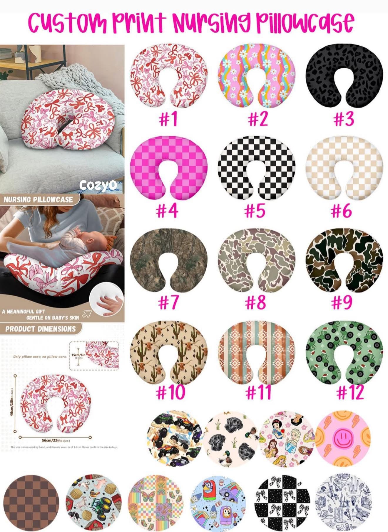 Custom Nursing Pillowcase