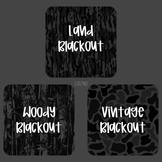 Custom Blackout Camo Game Day Shorts