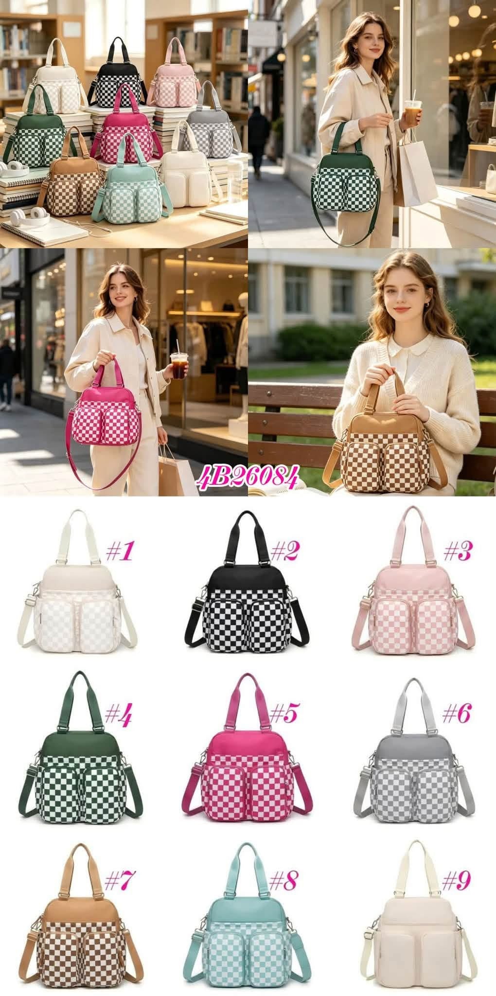 Checkmate Tote Bag 4B26084