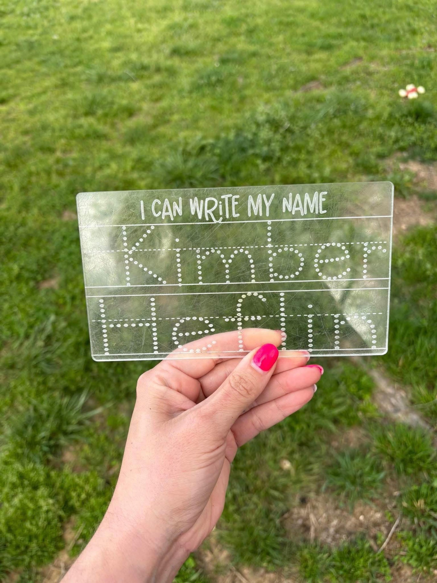 Acrylic Write Your Name Boards