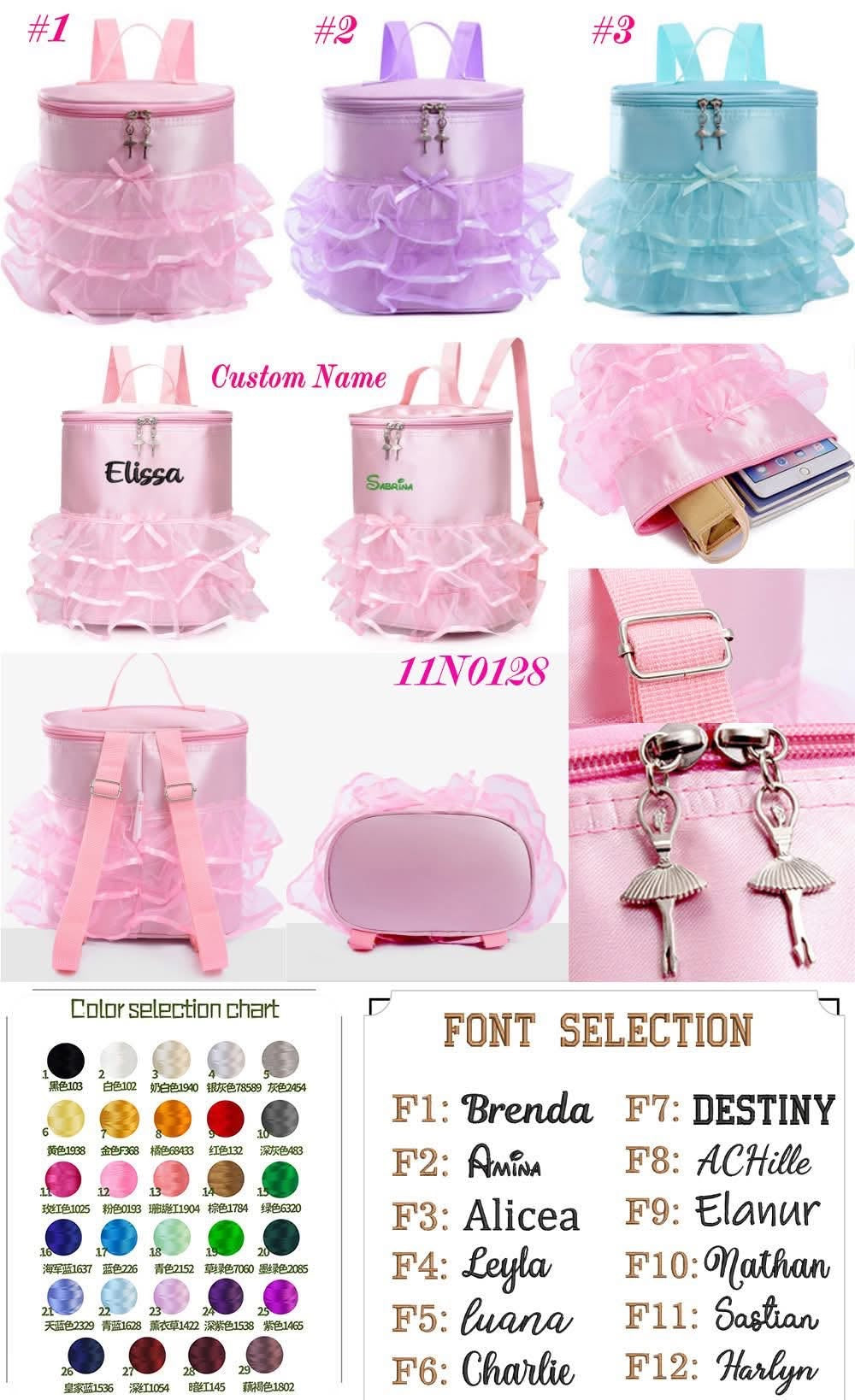 Personalized Ballet Dance Backpacks