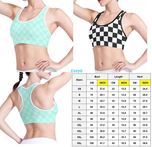 Custom Print Athletic Tank Bra