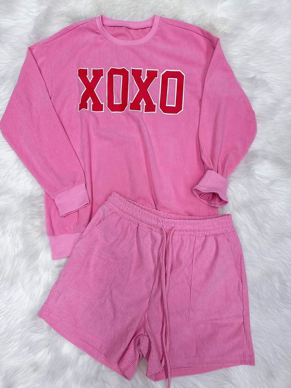 Women’s XOXO Sweatshirt & Short Set
