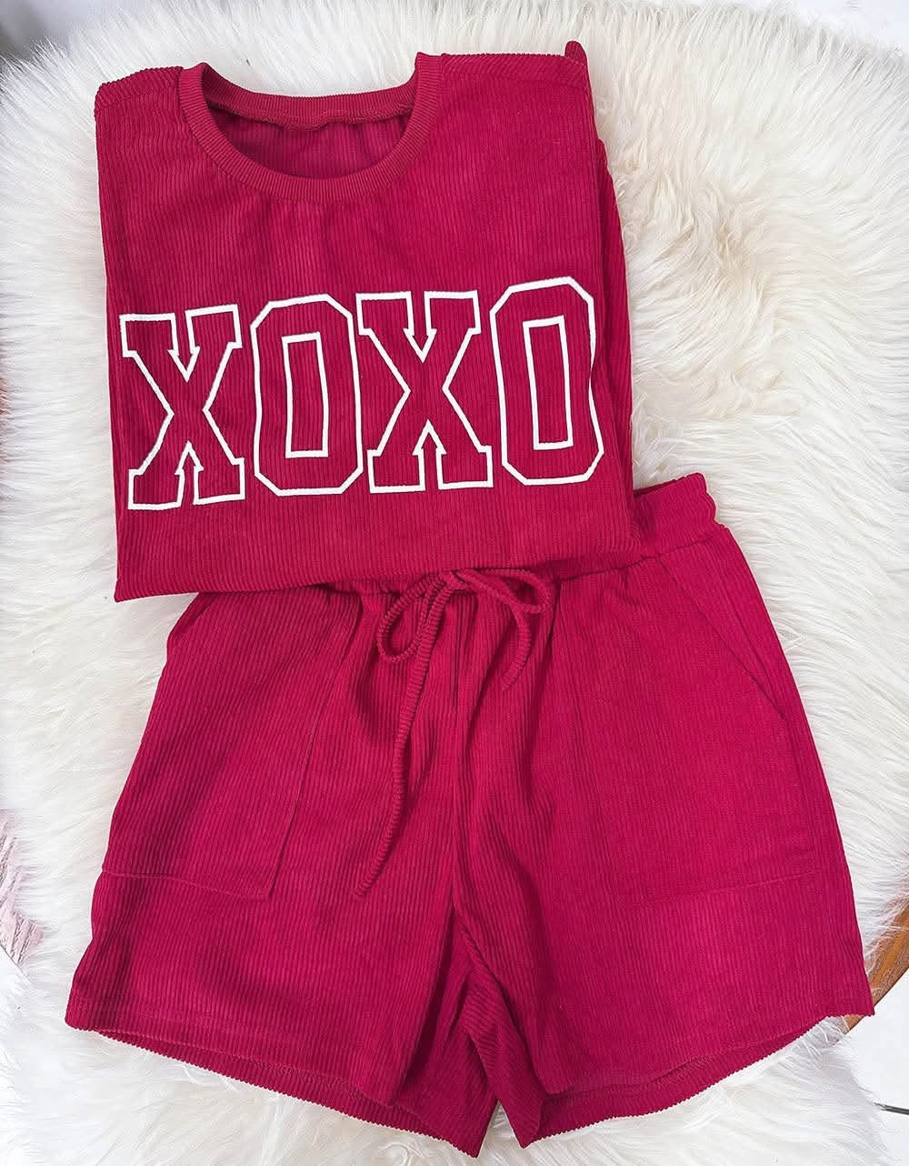 Women’s XOXO Sweatshirt & Short Set
