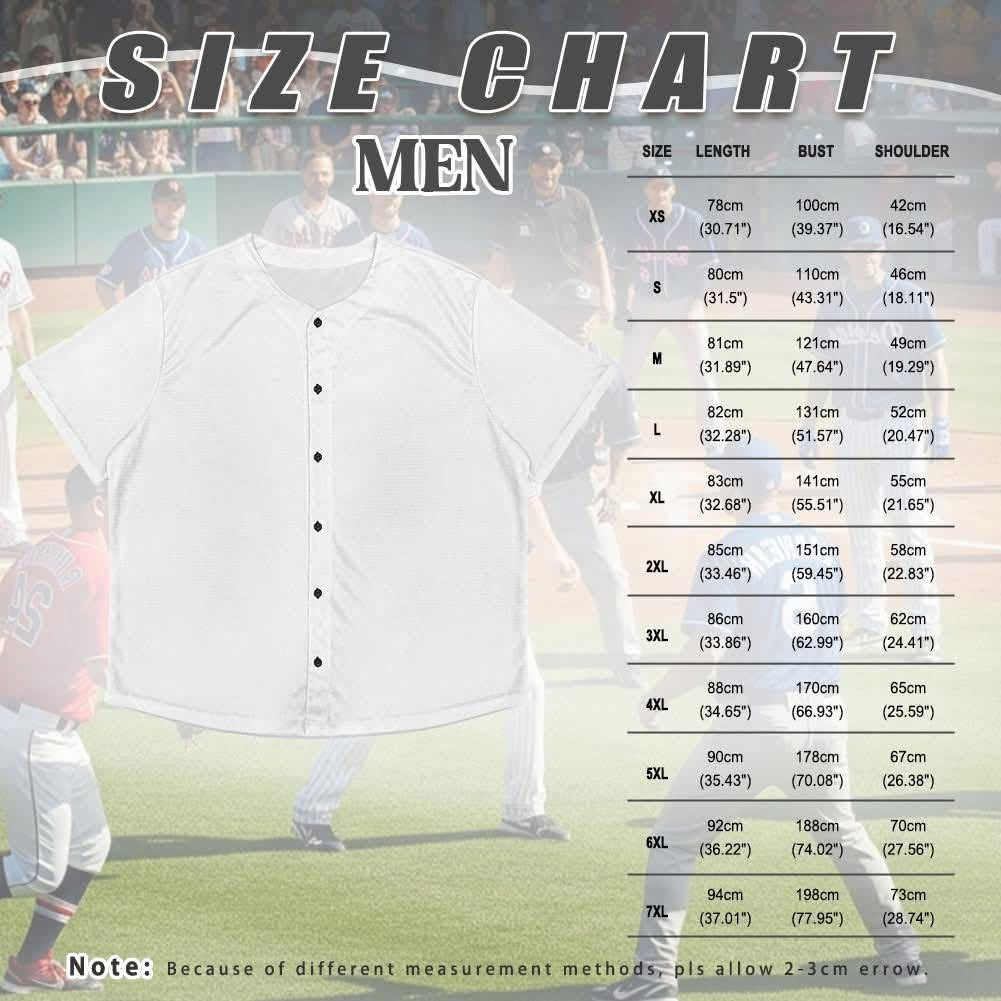 CUSTOM PRINTED BASEBALL JERSEY
