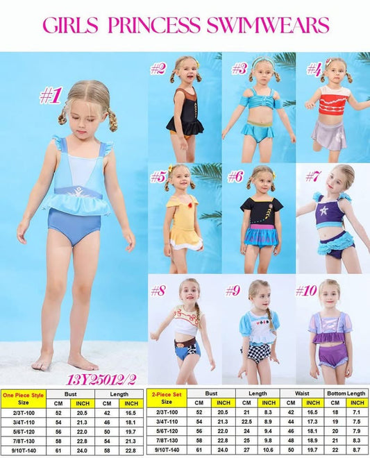 Girls Princes Swimwear
