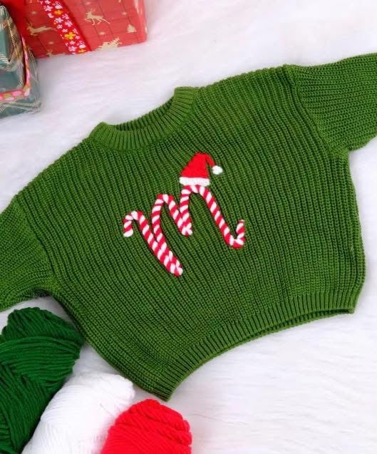 Christmas Hand Embroidered Sweater