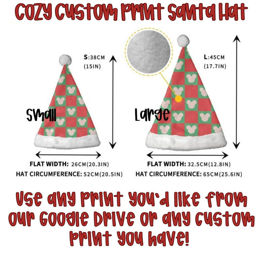COZY CUSTOM SANTA HATS