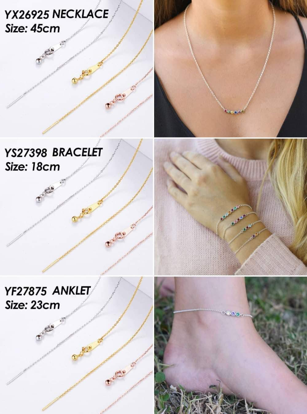 Necklace, Bracelet, or Anklet