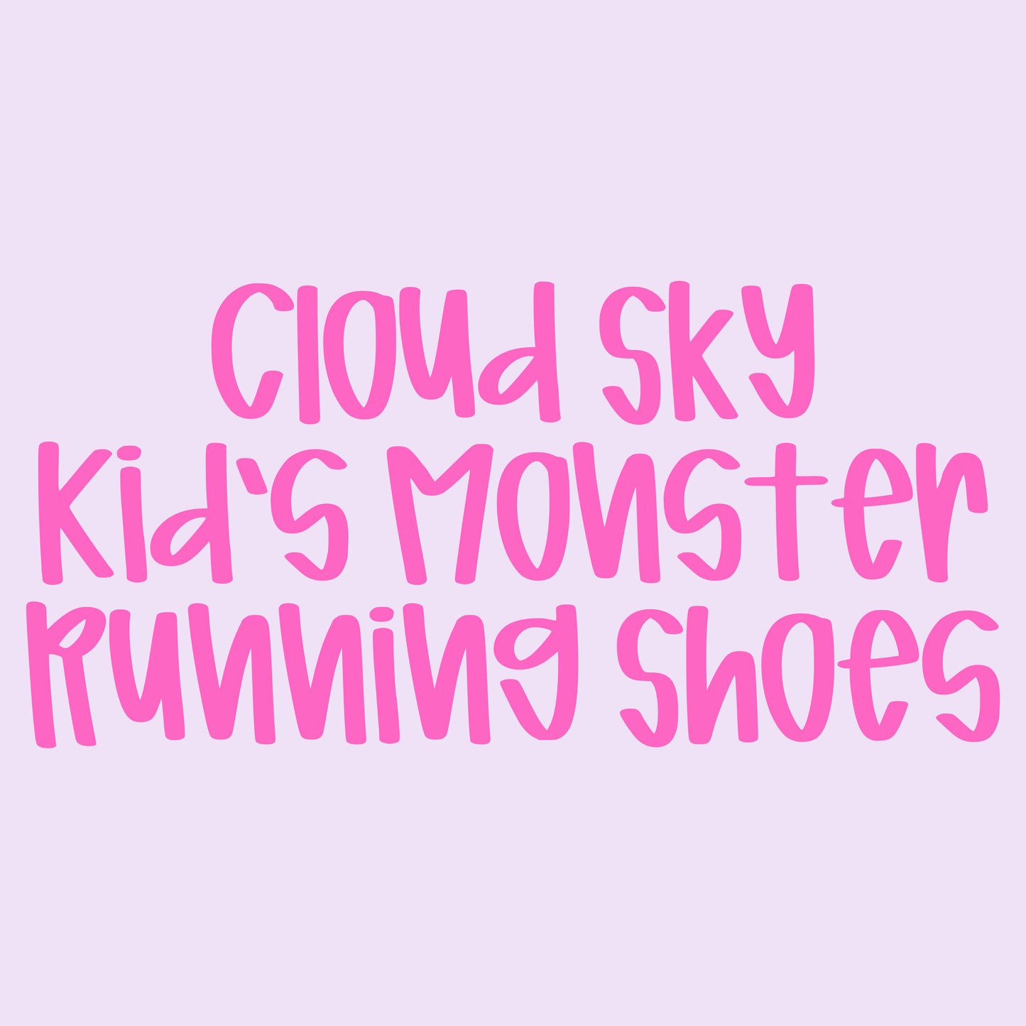 Cloud Sky Kid's Monster Running Shoes