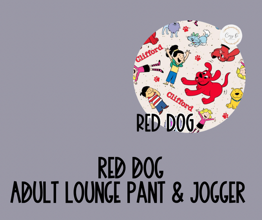 Red Dog  | Adult Lounge Pants / Joggers | Whatcha Watching