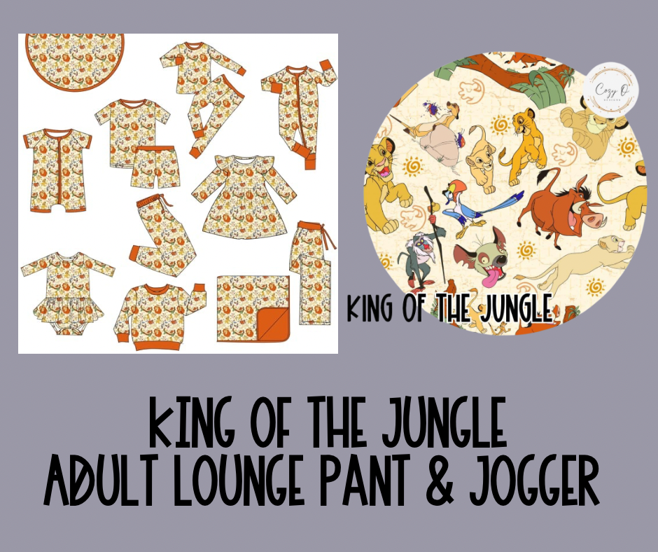 King Of The Jungle | Adult Lounge Pants / Joggers | Whatcha Watching