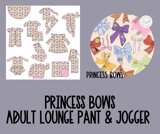 Princes Bows | Adult Lounge Pants / Joggers | Whatcha Watching