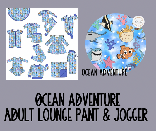 Ocean Adventure  | Adult Lounge Pants / Joggers | Whatcha Watching